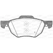 Jeu de 4 plaquettes de frein avant OPEN PARTS BPA1068.02 - Visuel 2