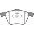 Jeu de 4 plaquettes de frein avant OPEN PARTS BPA1070.00 - Visuel 1