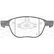 Jeu de 4 plaquettes de frein avant OPEN PARTS BPA1082.00 - Visuel 1