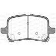 Jeu de 4 plaquettes de frein avant OPEN PARTS BPA1089.22 - Visuel 1