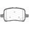 Jeu de 4 plaquettes de frein avant OPEN PARTS BPA1089.22 - Visuel 2