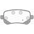 Jeu de 4 plaquettes de frein arrière OPEN PARTS BPA1095.02 - Visuel 2