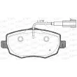 Jeu de 4 plaquettes de frein avant OPEN PARTS BPA1099.01 - Visuel 1