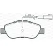 Jeu de 4 plaquettes de frein avant OPEN PARTS BPA1100.02 - Visuel 1