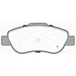 Jeu de 4 plaquettes de frein avant OPEN PARTS BPA1100.02 - Visuel 2