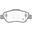Jeu de 4 plaquettes de frein avant OPEN PARTS BPA1100.11 - Visuel 2