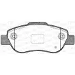 Jeu de 4 plaquettes de frein avant OPEN PARTS BPA1100.21 - Visuel 2