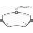 Jeu de 4 plaquettes de frein avant OPEN PARTS BPA1101.04 - Visuel 2