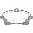 Jeu de 4 plaquettes de frein avant OPEN PARTS BPA1102.02 - Visuel 2