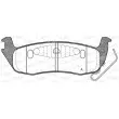 Jeu de 4 plaquettes de frein arrière OPEN PARTS BPA1106.10 - Visuel 1