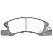 Jeu de 4 plaquettes de frein avant OPEN PARTS BPA1111.02 - Visuel 1