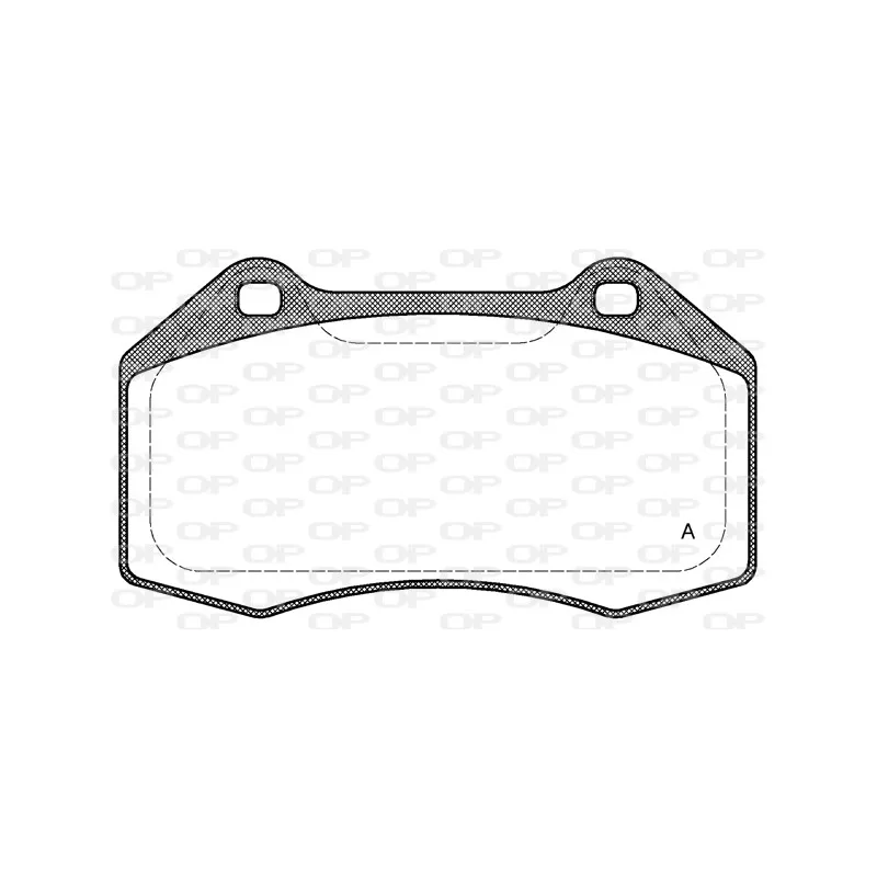 Jeu de 4 plaquettes de frein avant OPEN PARTS BPA1113.00