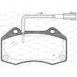 Jeu de 4 plaquettes de frein avant OPEN PARTS BPA1113.10 - Visuel 1