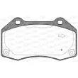 Jeu de 4 plaquettes de frein avant OPEN PARTS BPA1113.10 - Visuel 2