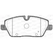 Jeu de 4 plaquettes de frein avant OPEN PARTS BPA1131.00 - Visuel 1