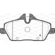 Jeu de 4 plaquettes de frein avant OPEN PARTS BPA1131.00 - Visuel 2