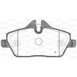 Jeu de 4 plaquettes de frein avant OPEN PARTS BPA1131.10 - Visuel 1