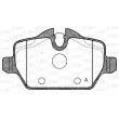 Jeu de 4 plaquettes de frein arrière OPEN PARTS BPA1132.00 - Visuel 1