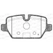 Jeu de 4 plaquettes de frein arrière OPEN PARTS BPA1132.00 - Visuel 2