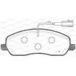 Jeu de 4 plaquettes de frein avant OPEN PARTS BPA1146.02 - Visuel 1