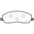 Jeu de 4 plaquettes de frein avant OPEN PARTS BPA1146.02 - Visuel 2