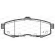 Jeu de 4 plaquettes de frein arrière OPEN PARTS BPA1160.00 - Visuel 1
