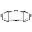 Jeu de 4 plaquettes de frein arrière OPEN PARTS BPA1160.00 - Visuel 2
