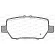 Jeu de 4 plaquettes de frein arrière OPEN PARTS BPA1168.02 - Visuel 2