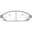 Jeu de 4 plaquettes de frein avant OPEN PARTS BPA1173.02 - Visuel 1
