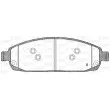 Jeu de 4 plaquettes de frein avant OPEN PARTS BPA1173.02 - Visuel 2