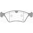 Jeu de 4 plaquettes de frein avant OPEN PARTS BPA1179.00 - Visuel 2