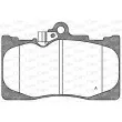 Jeu de 4 plaquettes de frein avant OPEN PARTS BPA1180.02 - Visuel 1
