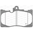 Jeu de 4 plaquettes de frein avant OPEN PARTS BPA1180.02 - Visuel 2