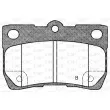 Jeu de 4 plaquettes de frein arrière OPEN PARTS BPA1181.02 - Visuel 2