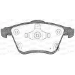 Jeu de 4 plaquettes de frein avant OPEN PARTS BPA1182.02 - Visuel 1