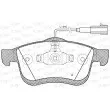 Jeu de 4 plaquettes de frein avant OPEN PARTS BPA1183.01 - Visuel 1