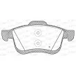 Jeu de 4 plaquettes de frein avant OPEN PARTS BPA1183.01 - Visuel 2