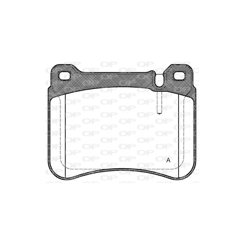 Jeu de 4 plaquettes de frein avant OPEN PARTS BPA1193.00
