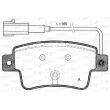 Jeu de 4 plaquettes de frein arrière OPEN PARTS BPA1198.02 - Visuel 1