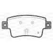 Jeu de 4 plaquettes de frein arrière OPEN PARTS BPA1198.02 - Visuel 2