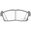 Jeu de 4 plaquettes de frein avant OPEN PARTS BPA1199.02 - Visuel 1