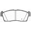 Jeu de 4 plaquettes de frein avant OPEN PARTS BPA1199.02 - Visuel 2