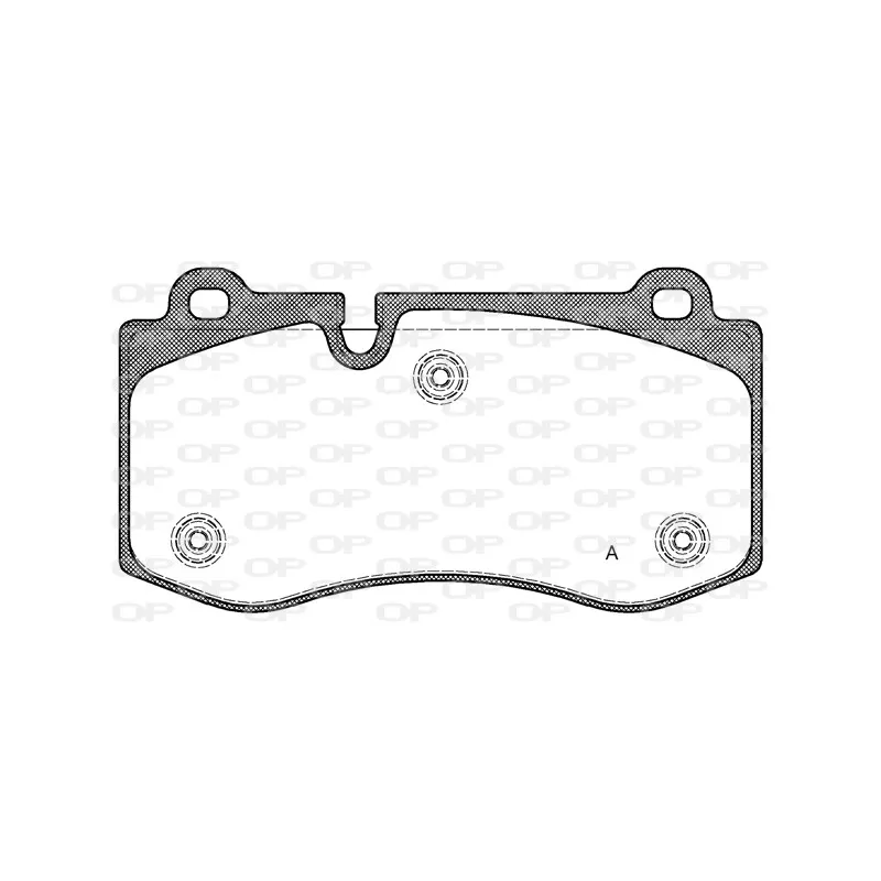 Jeu de 4 plaquettes de frein avant OPEN PARTS BPA1202.00