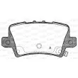 Jeu de 4 plaquettes de frein arrière OPEN PARTS BPA1206.02 - Visuel 1