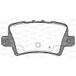 Jeu de 4 plaquettes de frein arrière OPEN PARTS BPA1206.02 - Visuel 2
