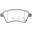Jeu de 4 plaquettes de frein avant OPEN PARTS BPA1215.01 - Visuel 1
