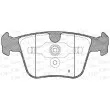 Jeu de 4 plaquettes de frein arrière OPEN PARTS BPA1216.00 - Visuel 2
