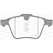 Jeu de 4 plaquettes de frein avant OPEN PARTS BPA1217.00 - Visuel 2