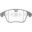 Jeu de 4 plaquettes de frein avant OPEN PARTS BPA1219.00 - Visuel 1