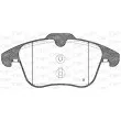 Jeu de 4 plaquettes de frein avant OPEN PARTS BPA1219.00 - Visuel 2